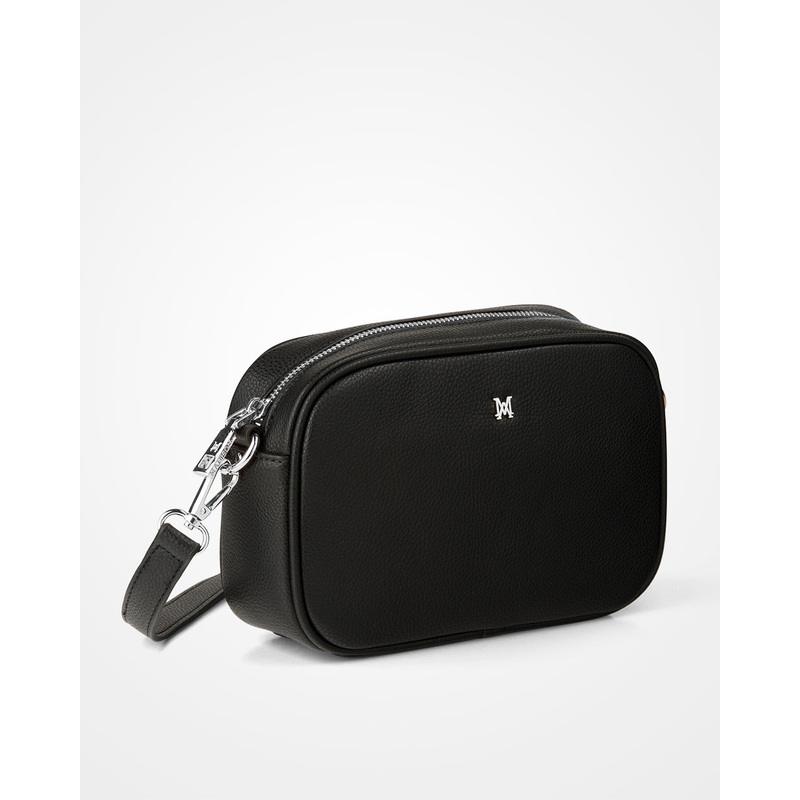 Monica Crossbody Bag & 3 Straps – One Bag 3 Ways Black / Silver + Monogram + Black Grey Graphic