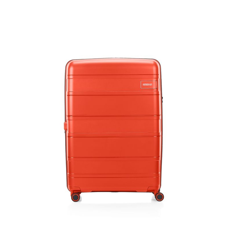 American Tourister – Light Max 82cm Large Spinner – Flame Orange Orange