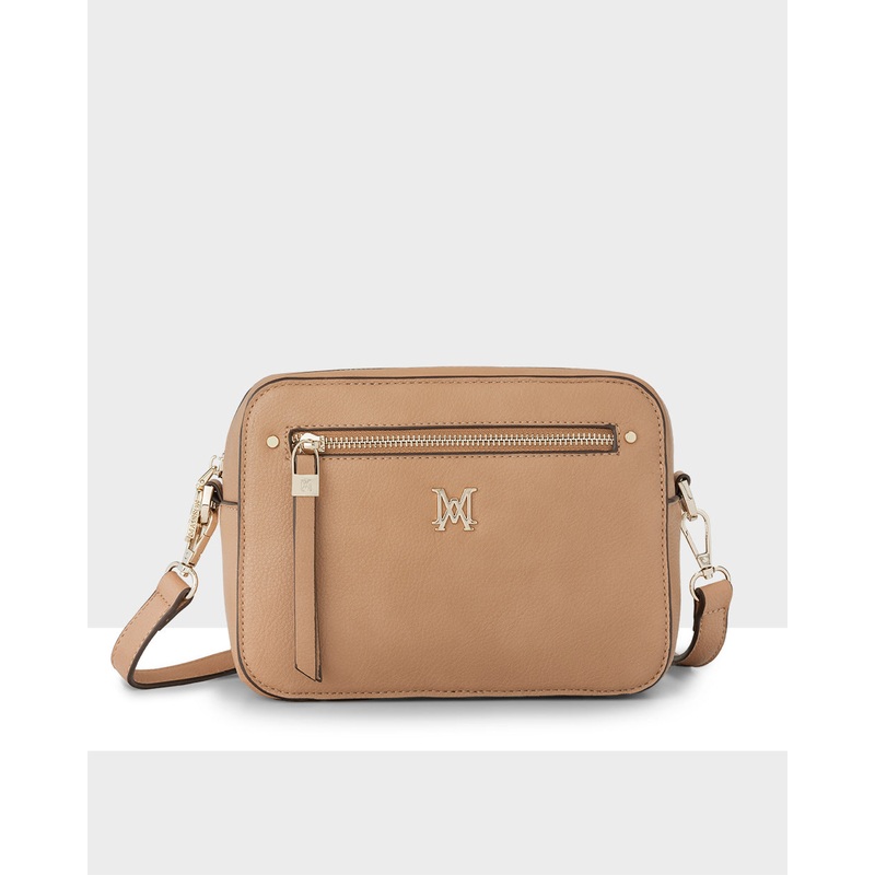Molly Camera Crossbody Bag + Monogram Bag Strap Caramel + Caramel