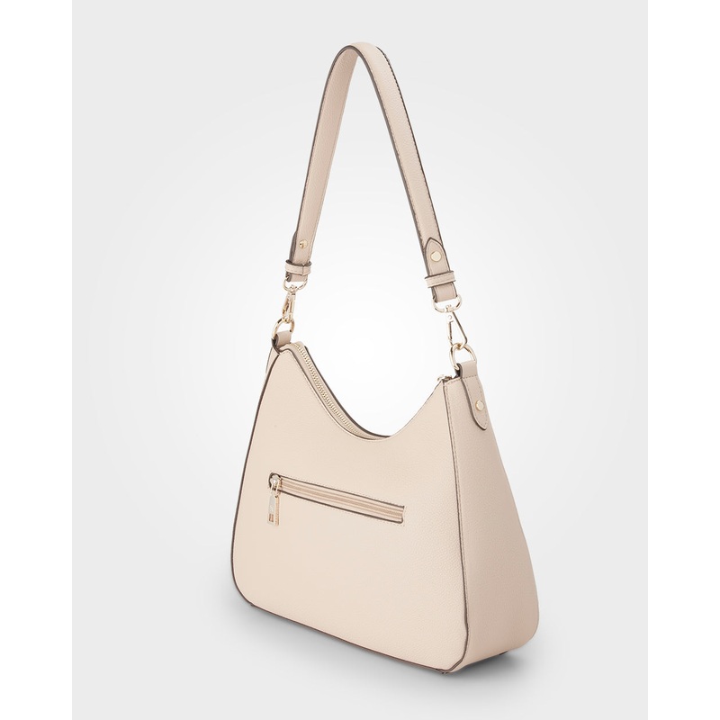 Rory Large Hobo Shoulder Bag Nude