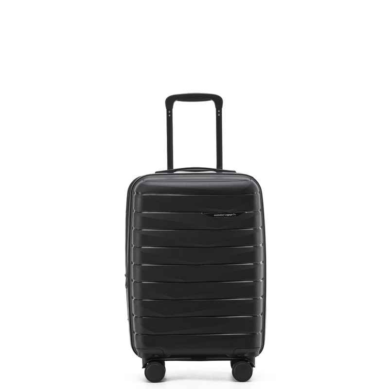 Aus Luggage – Pilot PP 55cm Spinner – Black Black