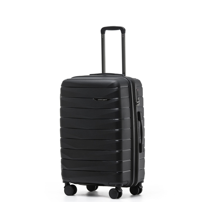 Aus Luggage – Pilot PP 65cm Spinner – Black Black