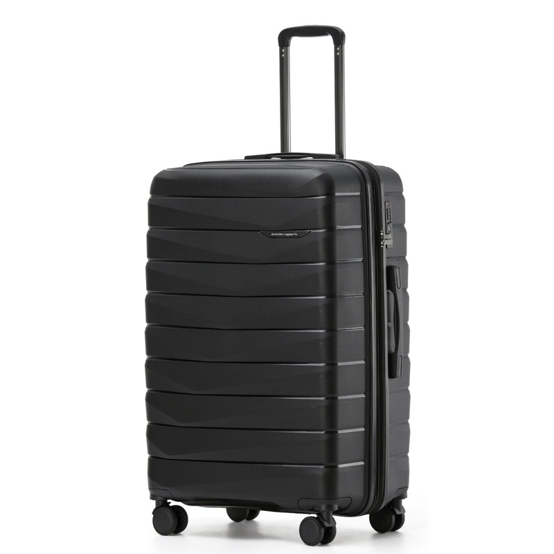 Aus Luggage – Pilot PP 75cm Spinner – Black Black