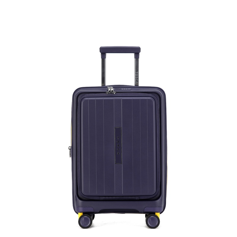 TOSCA – TCA875 CRUISER 53CM TROLLEY CASE- PURPLE Purple/Yellow