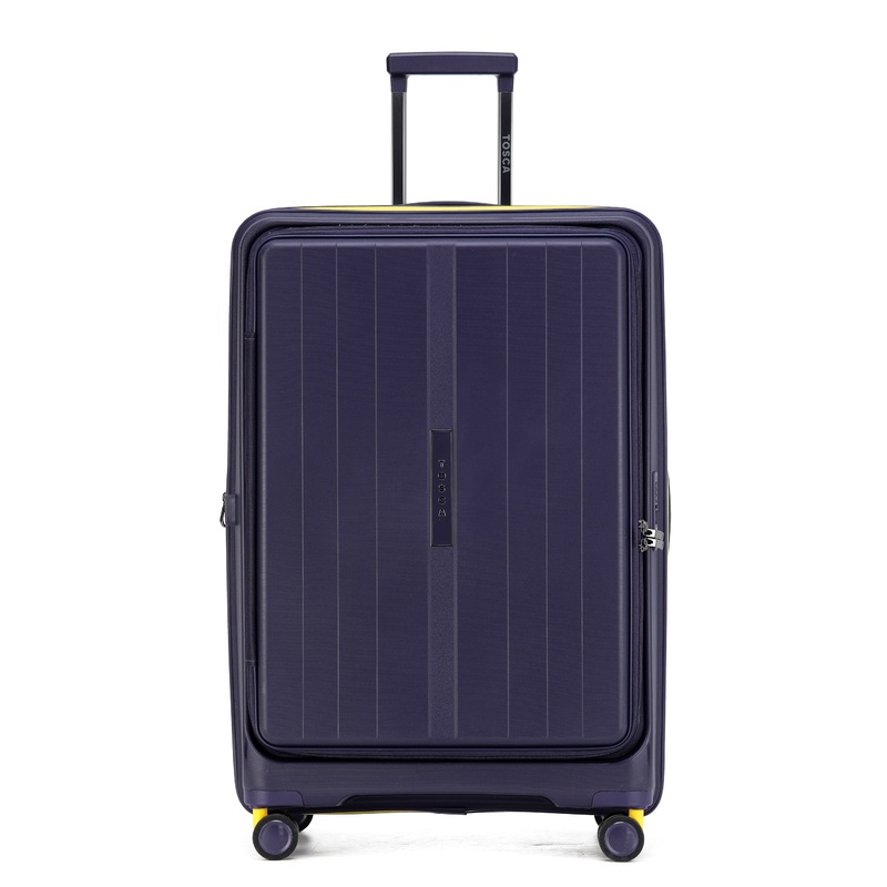 TOSCA – TCA875 CRUISER 77CM TROLLEY CASE- PURPLE Purple/Yellow