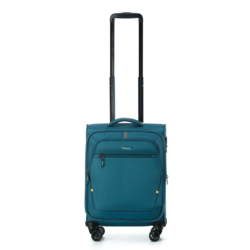TOSCA Luna Lite 52CM Soft Small carry on – Teal TEAL/LIME
