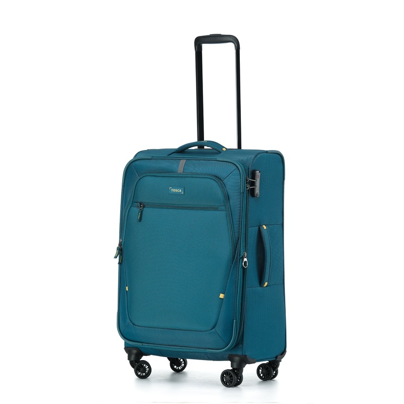 TOSCA Luna Lite 65cm Soft Medium Suitcase – Teal TEAL/LIME