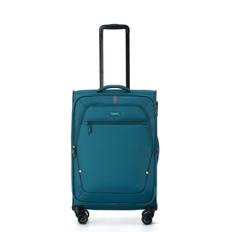 TOSCA Luna Lite 65cm Soft Medium Suitcase – Teal TEAL/LIME