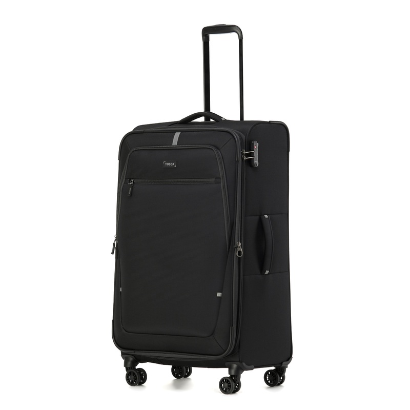 TOSCA Luna Lite 77cm Soft Large Suitcase – BLACK BLACK/GREY
