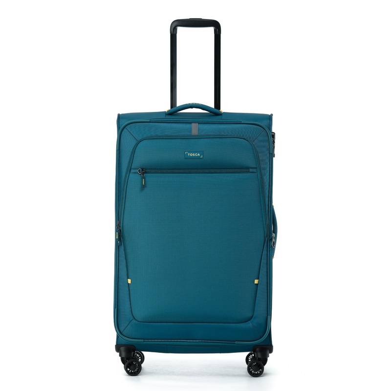 TOSCA Luna Lite 77cm Soft Large Suitcase – Teal TEAL/LIME