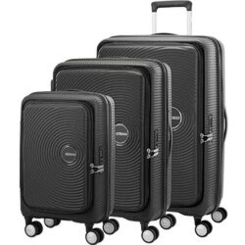 American Tourister – Curio Book opening Set of 3 (L-M-S) – Black Black