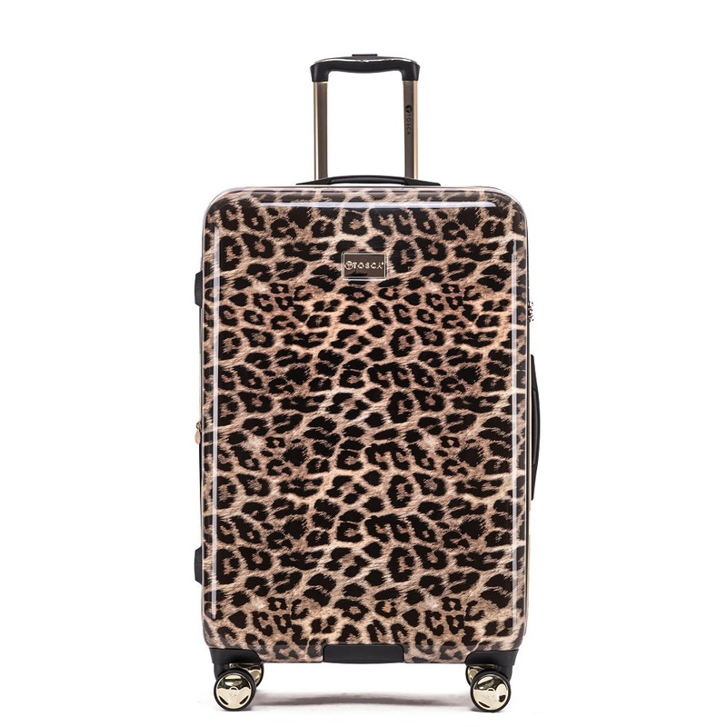 Tosca – TCA111 29in Large 4 Wheel Hard Suitcase – Leopard LEOPARD