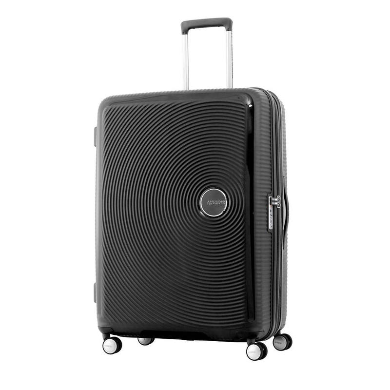 American Tourister – Curio 2.0 69cm Medium Suitcase – Black Black