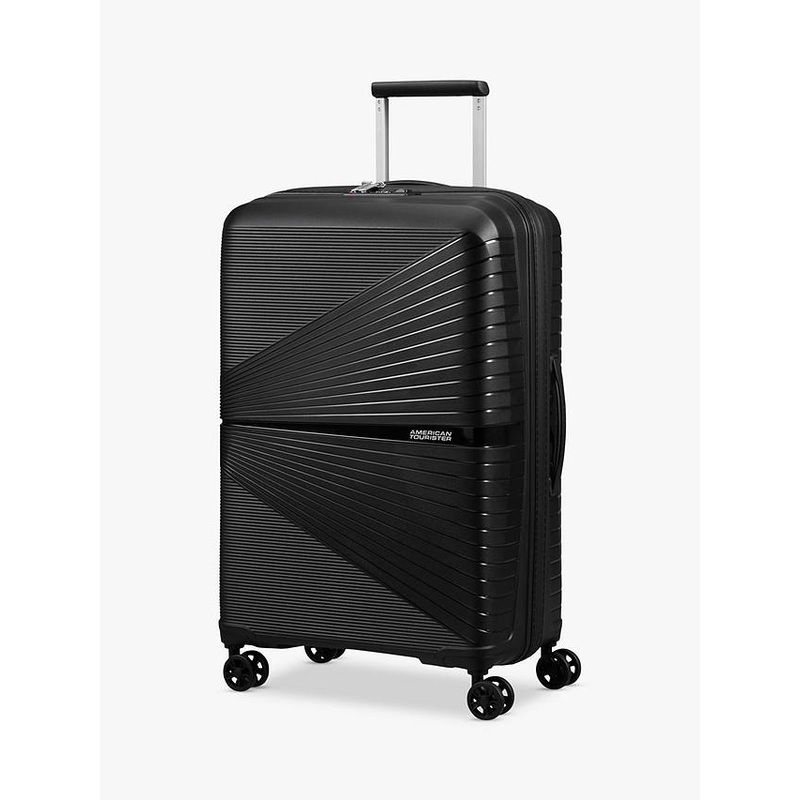 American Tourister – Airconic 68cm Medium 4 Wheel Hard Suitcase – Black Black