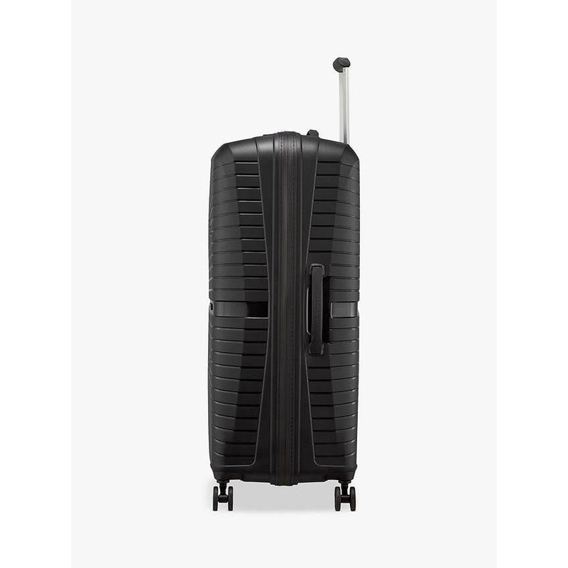 American Tourister – Airconic 77cm Large 4 Wheel Hard Suitcase – Black Black