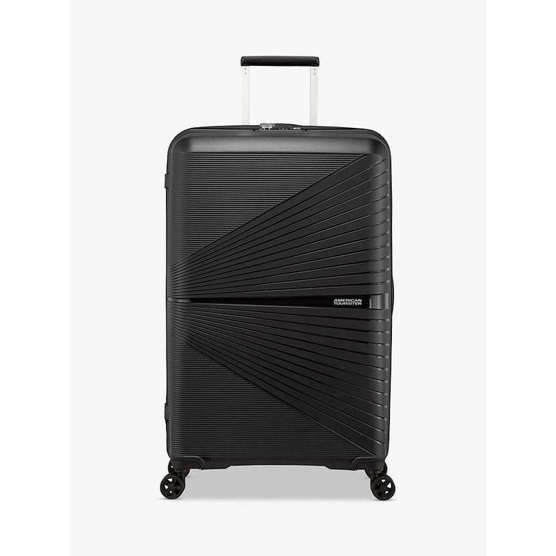 American Tourister – Airconic 77cm Large 4 Wheel Hard Suitcase – Black Black