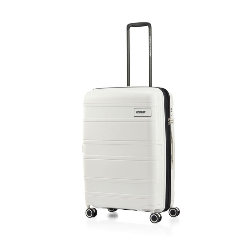 American Tourister – Light Max 69cm Medium Spinner – Off White White