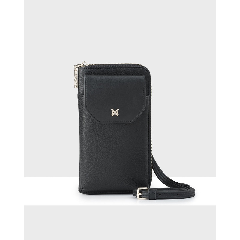 Hallie Phone Wallet & Crossbody Bag Black