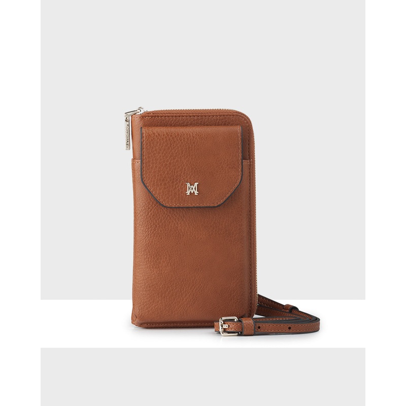 Hallie Phone Wallet & Crossbody Bag Dk Tan