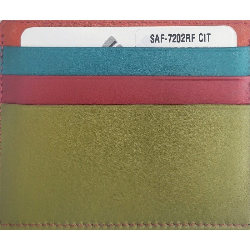 Oran – SAF-7202 Craig leather Card Holder – Citru Combo CITRUS