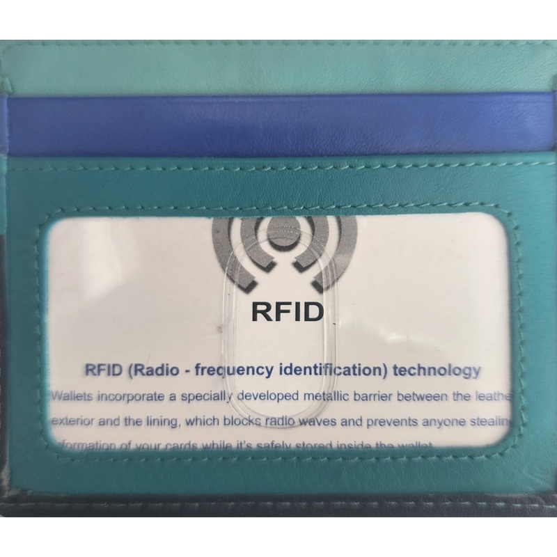 Oran – SAF-7202 Craig leather Card Holder – Navy Combo Navy