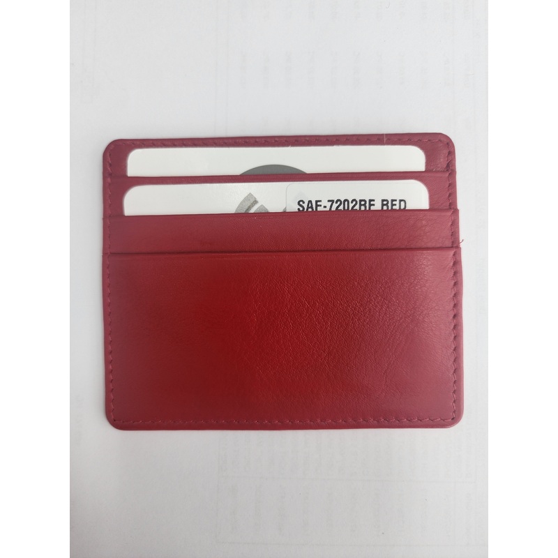 Oran – SAF-7202 Craig leather Card Holder – Red Red