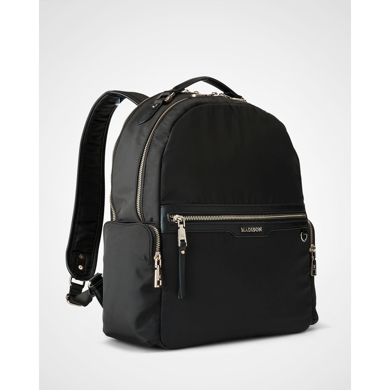 Tonya Nylon Laptop Backpack Black