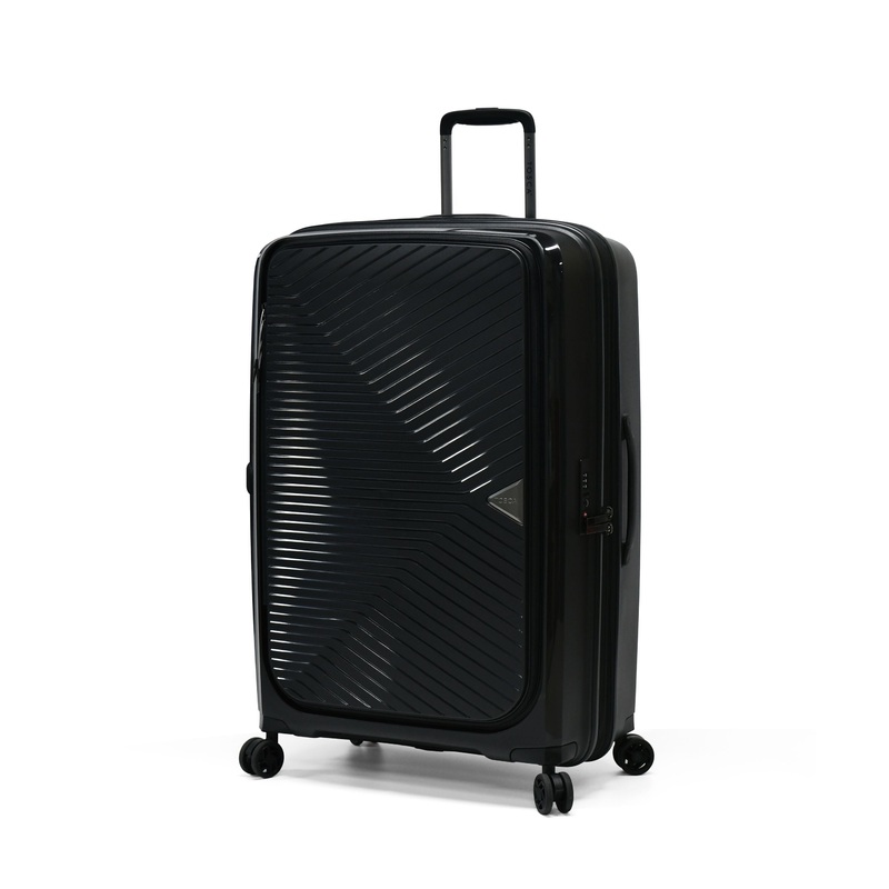 Tosca – Space X 25in Medium dual opening Suitcase – Black Black