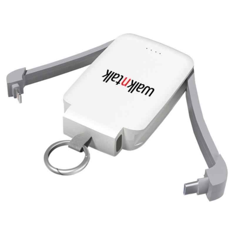 Walk n Talk – Emergency powerbank Charger – White White