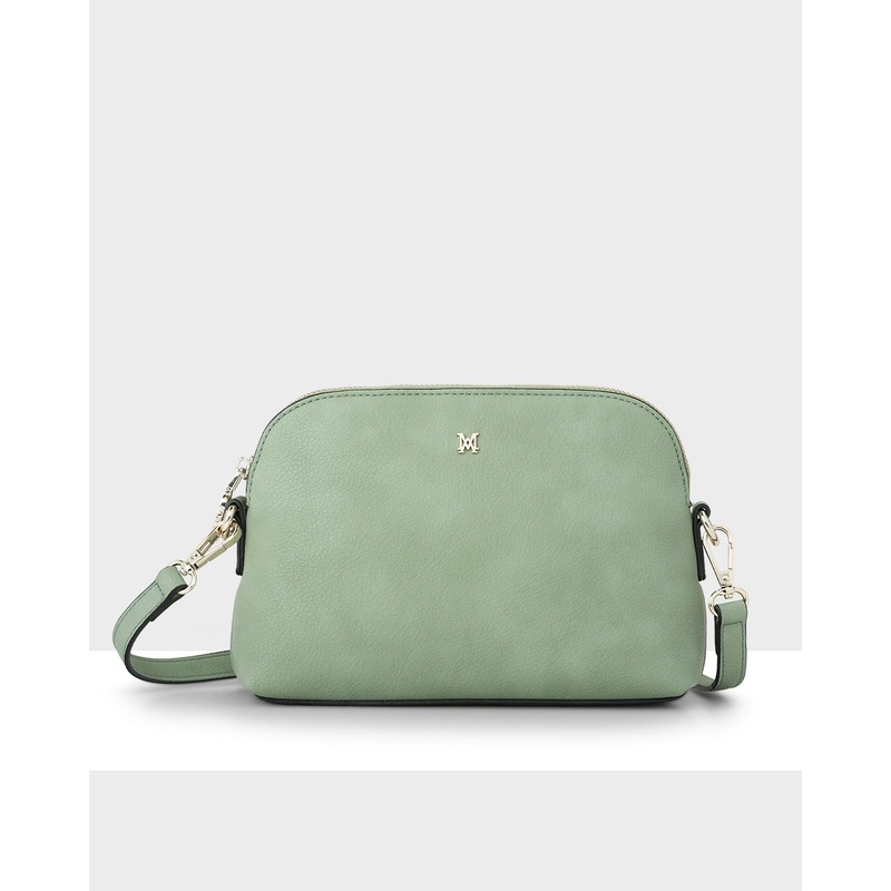 Sophie Curve Top Crossbody Bag Sage Green