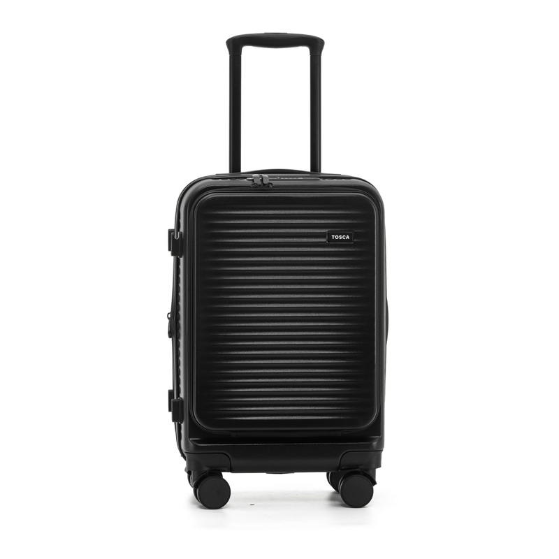 Tosca – TCA225 53cm carry on ZEN TOP Lid Opening – Black Black