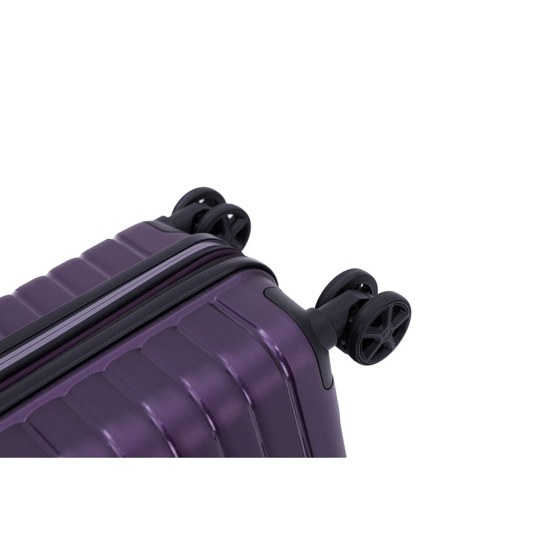 Tosca – TRON TCA812 21in Boxed Carry on Spinner suitcase – Purple Grey