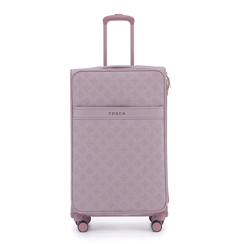 Tosca – Willow 77cm Fashion Large Suitcase Spinner – Misty Rose Pink