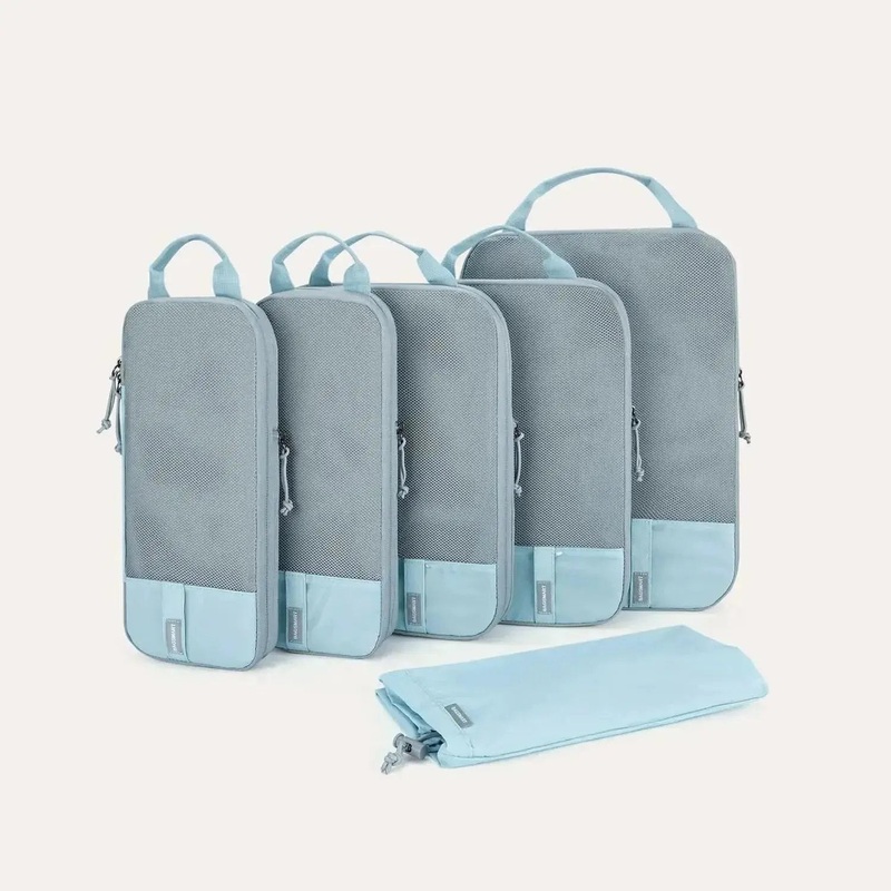 Compression Packing Cubes Light Blue