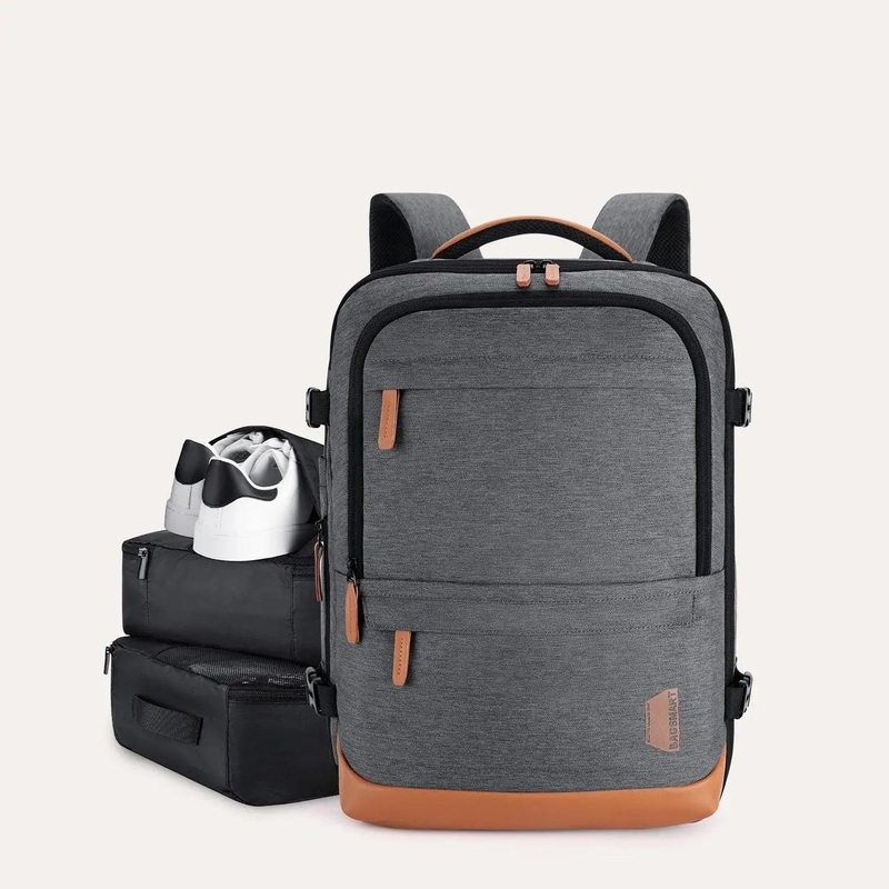 Falco 40L Expandable Airline Approved Carry On Travel Backpack Grey