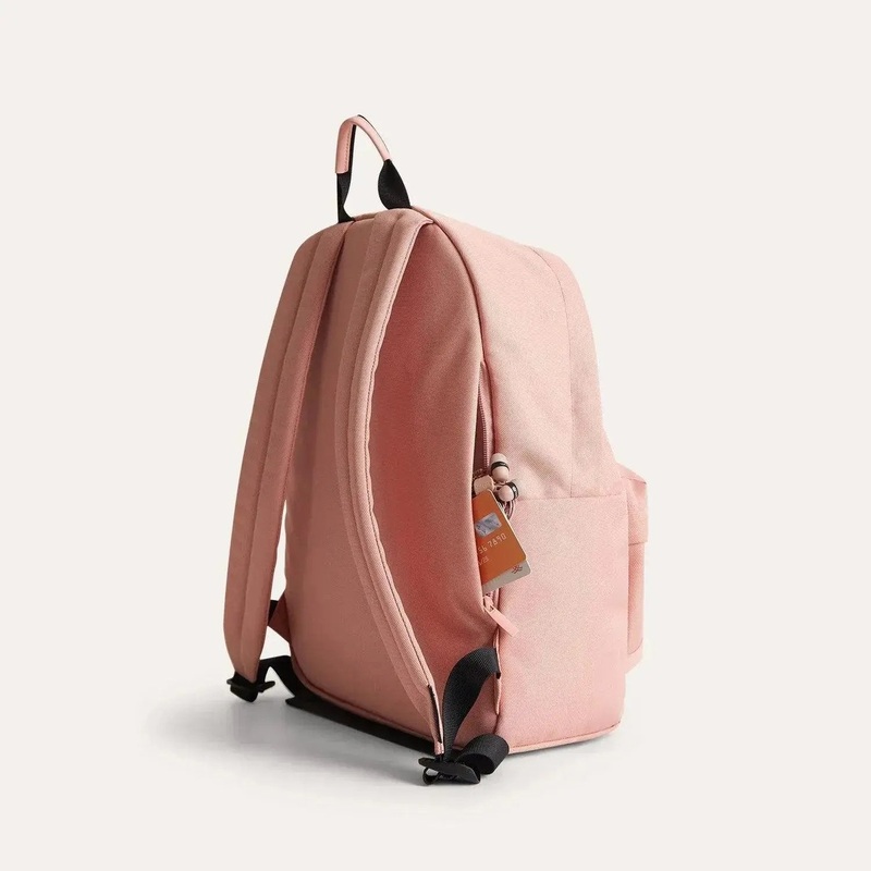 Ocean Cordura Campus Backpack with Laptop Sleeve Pink Sand