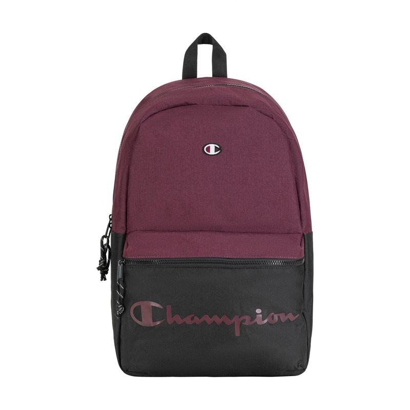 Champion Manuscript Backpack Logo – Black/Dark Red