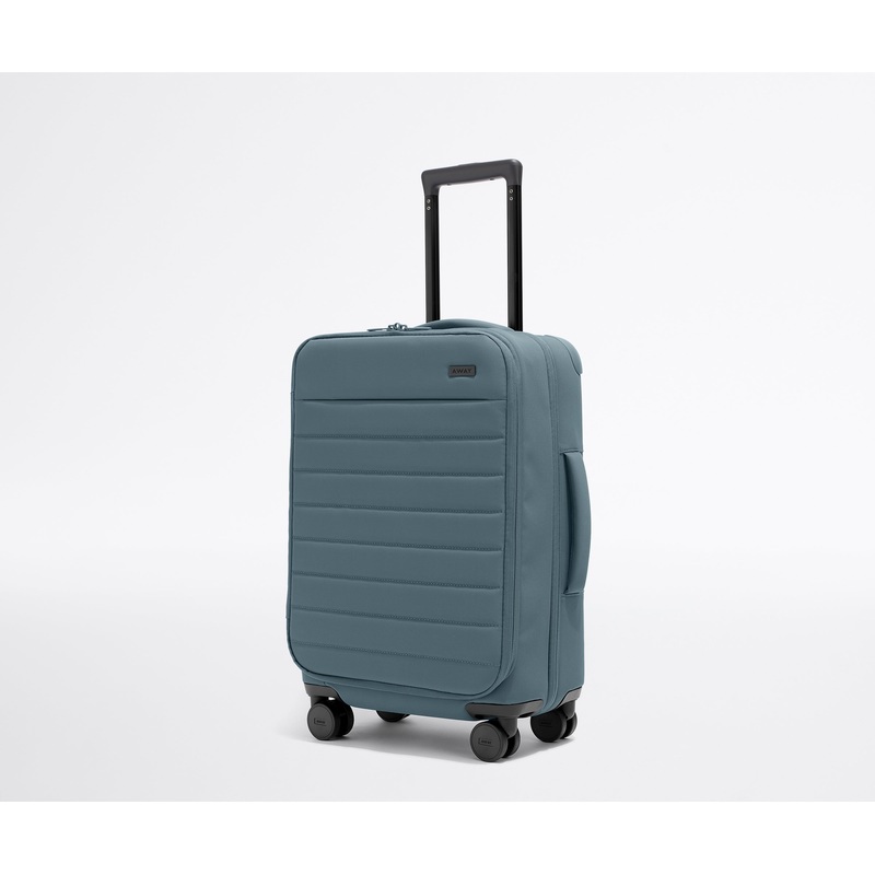 The Softside Carry-On in Coast Blue Jet Black
