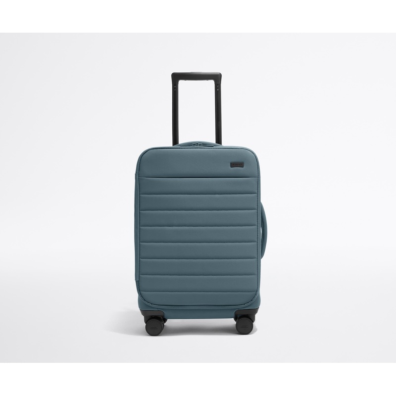 The Softside Carry-On in Coast Blue Jet Black