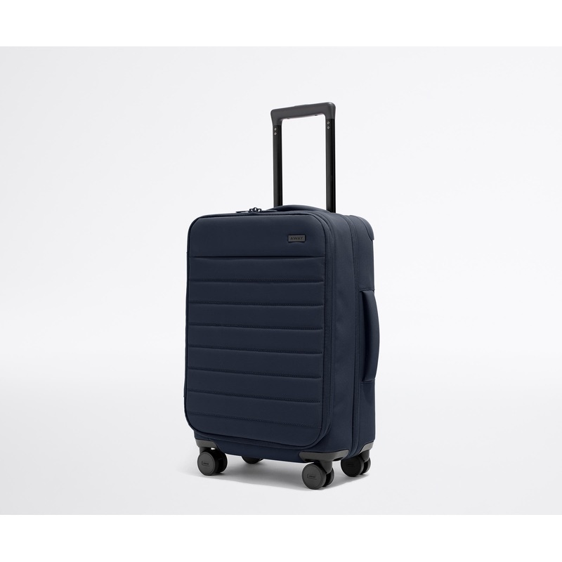 The Softside Carry-On in Navy Blue Jet Black