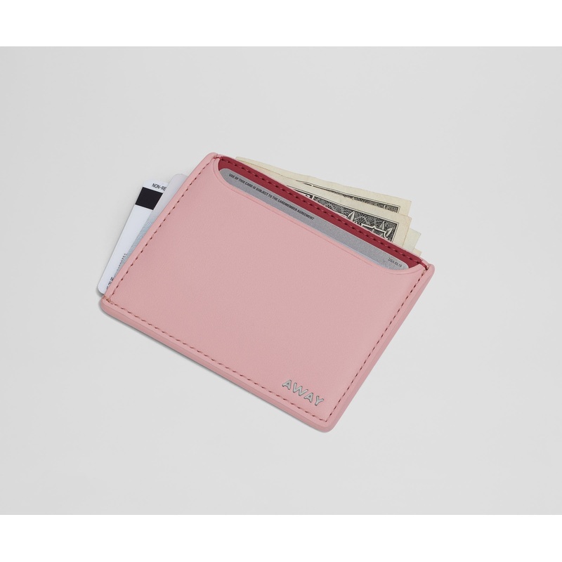 Card Case in Flamingo Pink Desert Tan