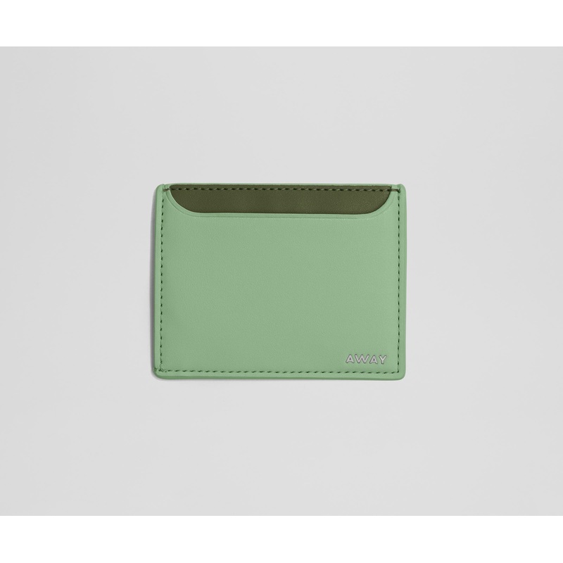 Card Case in Sea Green Desert Tan
