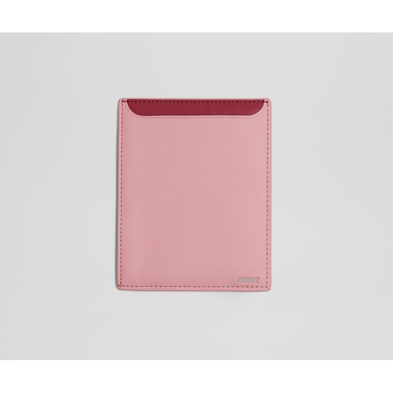 Passport Wallet in Flamingo Pink Sea Green