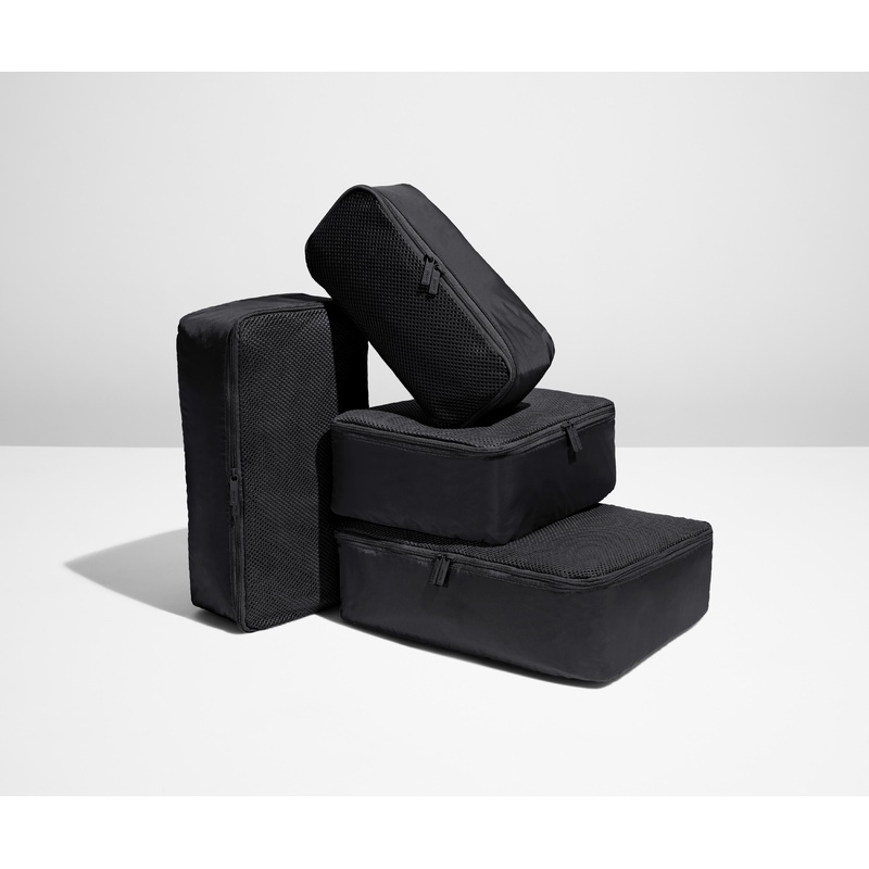The Insider Packing Cubes in Jet Black Jet Black