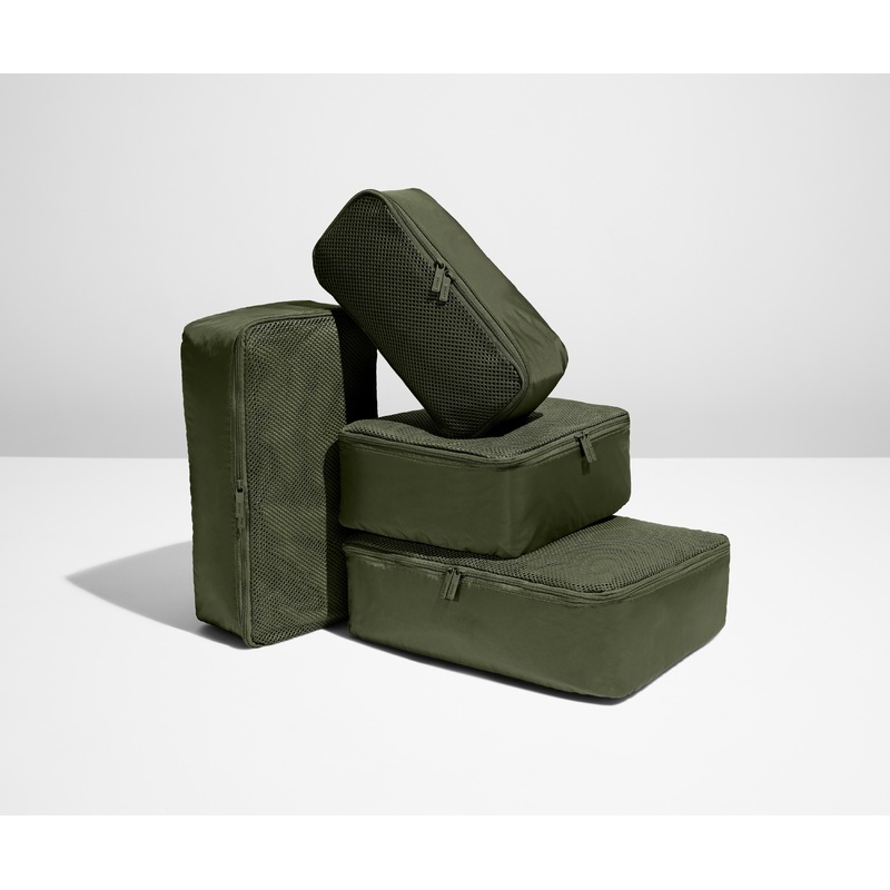The Insider Packing Cubes in Olive Green Jet Black