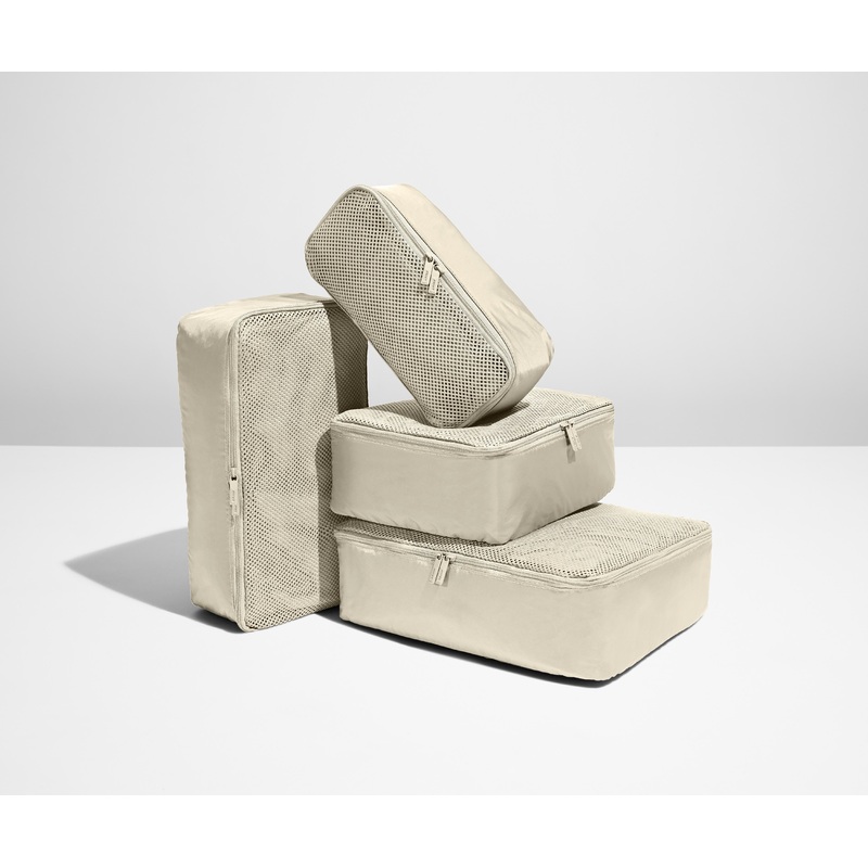 The Insider Packing Cubes in Salt White Jet Black