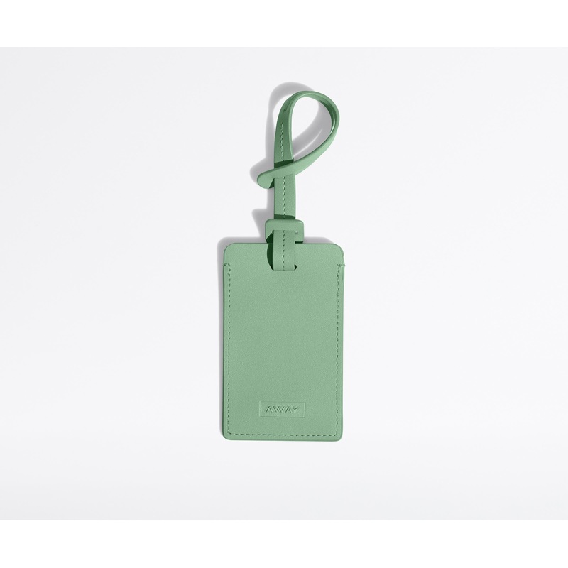 The Luggage Tag in Sea Green Jet Black