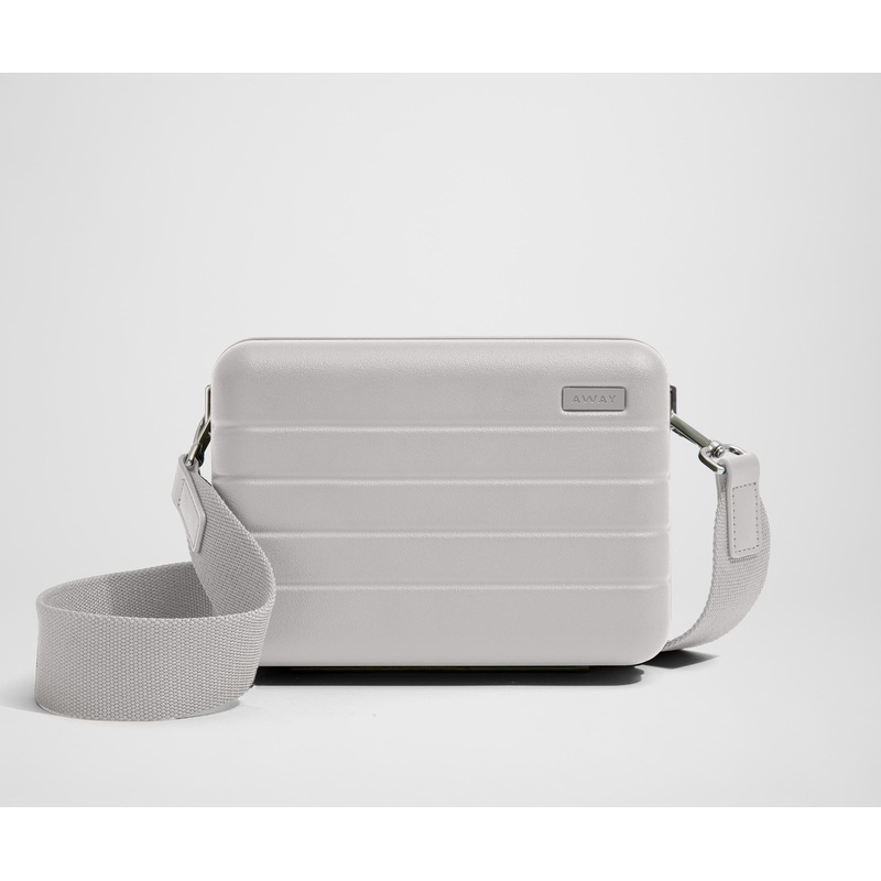 The Mini Crossbody in Cloud Gray Jet Black