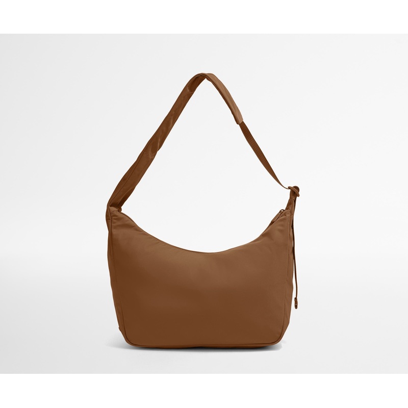 Featherlight Crossbody in Amaro Brown Jet Black