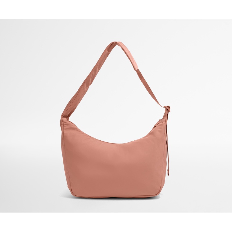 Featherlight Crossbody in Clay Pink Jet Black
